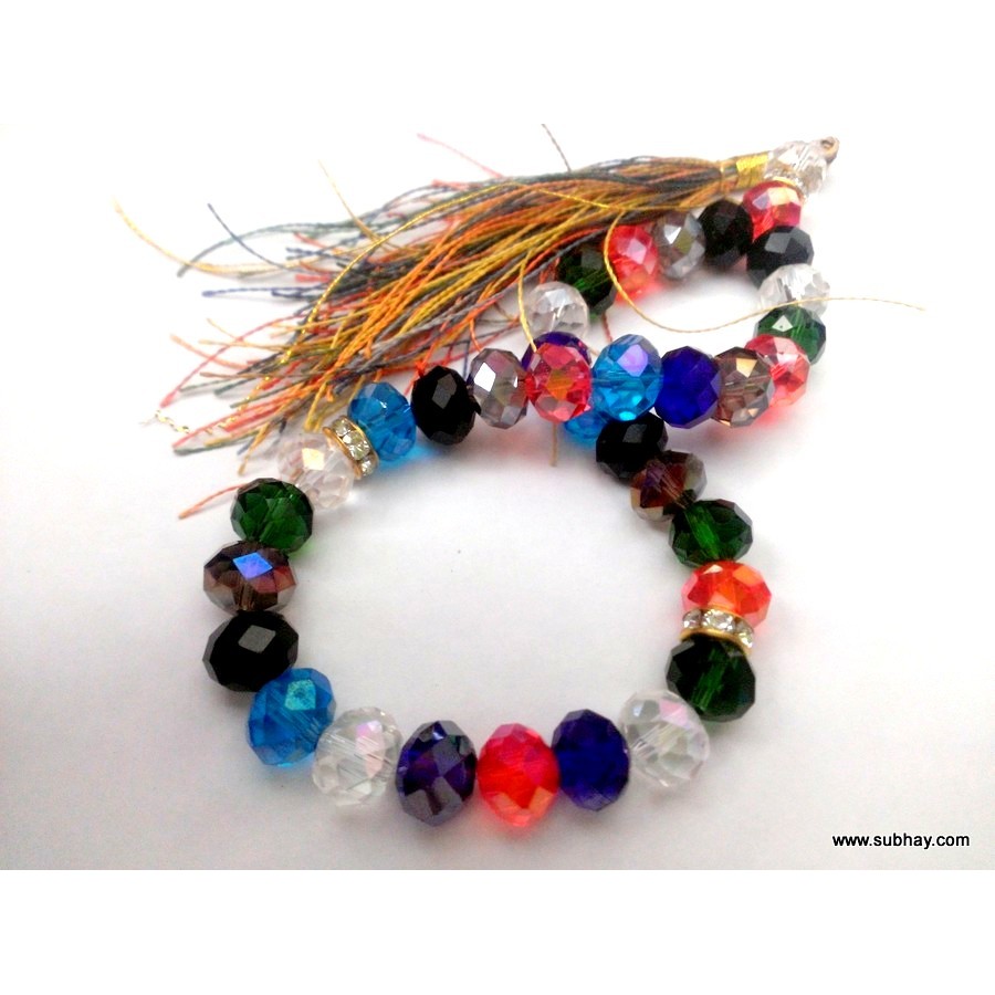 Crystal Multi-Color 33 Beads Tasbih / Zikr Tasbih TS-10